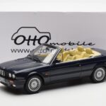 BMW 325i E30 Cabriolet Blauw Otto 1:18 - image 6 of 6