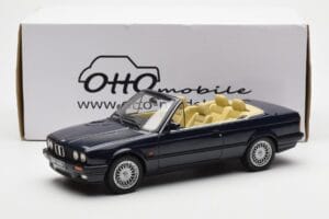BMW 325i E30 Cabriolet Blauw Otto 1:18 OT114 Hars — afbeelding 6 van 6