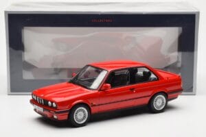 BMW 325i E30 Rood Norev 1:18 183202 Metaal — afbeelding 6 van 6