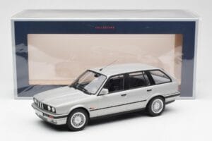 BMW 325i E30 Touring Zilver Norev 1:18 183216 Metaal — afbeelding 6 van 6