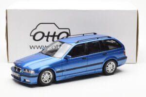 BMW 328i E36 Touring M Package Blauw Otto 1:18 OT358 Hars — afbeelding 6 van 6