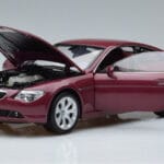 BMW 645Ci E63 Donkerrood Kyosho 1:18 08701CR Metaal - image 2 of 7