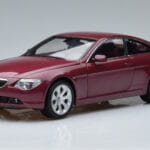 BMW 645Ci E63 Donkerrood Kyosho 1:18 08701CR Metaal