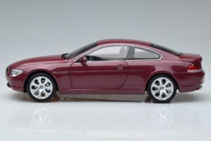 BMW 645Ci E63 Donkerrood Kyosho 1:18 08701CR Metaal — afbeelding 4 van 7