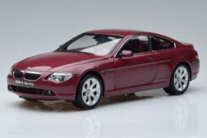 BMW 645Ci E63 Donkerrood Kyosho 1:18 08701CR Metaal