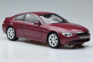 BMW 645Ci E63 Donkerrood Kyosho 1:18 08701CR Metaal — afbeelding 5 van 7