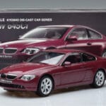 BMW 645Ci E63 Donkerrood Kyosho 1:18 08701CR Metaal - image 7 of 7