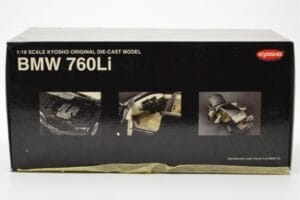 BMW 760Li E66 Zwart Kyosho 1:18 08572BK Metaal — afbeelding 8 van 9