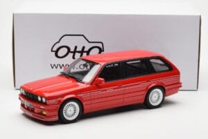 BMW Alpina B3 2.7 E30 Touring Rood Otto 1:18 OT366 Hars — afbeelding 6 van 6