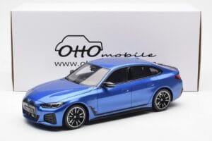 BMW i4 M50 G26 Blauw Otto 1:18 OT453 Hars — afbeelding 6 van 6