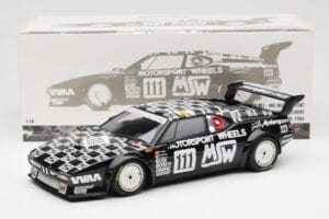 BMW M1 #111 Team MK Motorsport J-L. Witmeur / Krankenberg / Libert 24 Hours of Le Mans 1986 Minichamps 1:18 180862911 Metaal — afbeelding 8 van 8