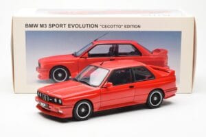 BMW M3 E30 Sport Evolution Cecotto Edition Rood AUTOart 1:18 70566 Metaal — afbeelding 8 van 8