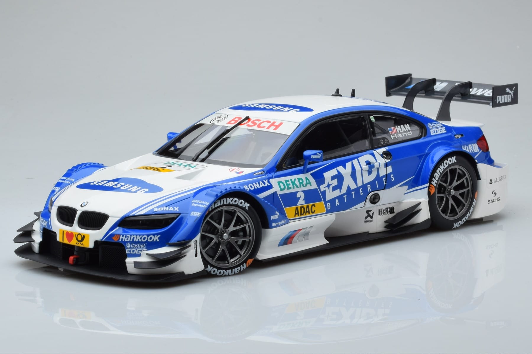 BMW M3 #2 BMW Team RMG A.J. Hand DTM 2012 Minichamps 1:18 100122202 Metaal
