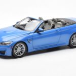 BMW M4 F83 Cabriolet Yas Marina Blauw Paragon 1:18