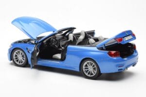 BMW M4 F83 Cabriolet Yas Marina Blauw Paragon 1:18 80432339612 Metaal — afbeelding 5 van 8