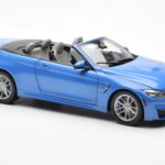 BMW M4 F83 Cabriolet Yas Marina Blauw Paragon 1:18 - image 6 of 8