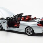 BMW M6 F12 Cabriolet Silverstone Zilver II Paragon 1:18 - image 5 of 8