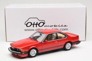 BMW M635 CSi E24 Henna Rood Otto 1:18 OT1018 Hars — afbeelding 6 van 6