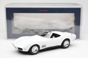 Chevrolet Corvette C3 Cabriolet Can-Am Wit Norev 1:18 189038 Metaal — afbeelding 6 van 6
