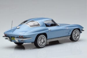 Chevrolet Corvette C2 Sting Ray Blauw Norev 1:18 189050 Metaal — afbeelding 2 van 6