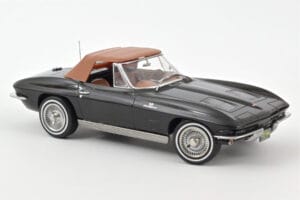 Chevrolet Corvette C2 Sting Ray Cabriolet Norev 1:18 189055 Metaal — afbeelding 3 van 3