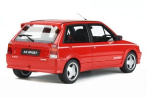 Citroen AX Sport Rood Otto 1:18 OT799 Hars — afbeelding 2 van 5