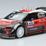 Citroen C3 WRC #9 S. Lefebvre / G. Moreau Tour de Corse 2017 Norev 1:18 181633 Metaal