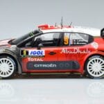 Citroen C3 WRC #9 S. Lefebvre / G. Moreau Tour de Corse 2017 Norev 1:18 181633 Metaal - image 3 of 6