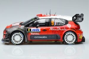 Citroen C3 WRC #9 S. Lefebvre / G. Moreau Tour de Corse 2017 Norev 1:18 181633 Metaal — afbeelding 3 van 6
