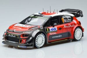 Citroen C3 WRC #9 S. Lefebvre / G. Moreau Tour de Corse 2017 Norev 1:18 181633 Metaal