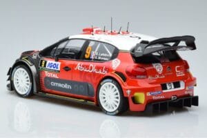 Citroen C3 WRC #9 S. Lefebvre / G. Moreau Tour de Corse 2017 Norev 1:18 181633 Metaal — afbeelding 5 van 6
