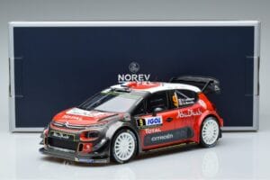 Citroen C3 WRC #9 S. Lefebvre / G. Moreau Tour de Corse 2017 Norev 1:18 181633 Metaal — afbeelding 6 van 6
