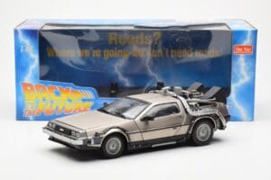 DeLorean DMC-12 Time Machine Back to the Future Zilver Sun Star 1:18 2711 Metaal — afbeelding 2 van 8