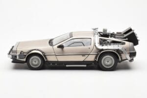 DeLorean DMC-12 Time Machine Back to the Future Zilver Sun Star 1:18 2711 Metaal — afbeelding 3 van 8