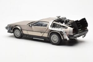 DeLorean DMC-12 Time Machine Back to the Future Zilver Sun Star 1:18 2711 Metaal — afbeelding 4 van 8