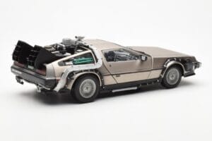 DeLorean DMC-12 Time Machine Back to the Future Zilver Sun Star 1:18 2711 Metaal — afbeelding 5 van 8