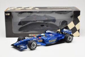 Prost AP03 Peugeot #15 N. Heidfeld F1 Showcar 2000 Minichamps 1:18 180000085 Hars — afbeelding 6 van 6
