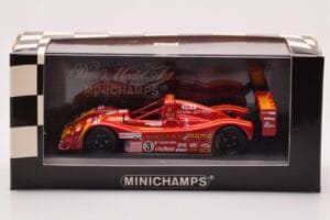 Ferrari 333 SP #3 Moretti Racing G. Moretti / D. Theys / M. Baldi 24 Hours of Le Mans 1998 Minichamps 1:43 430987603 Metaal — afbeelding 4 van 4