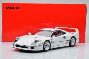 Ferrari F40 Parelwit Kyosho 1:18 08416PW-G Metaal — afbeelding 8 van 8