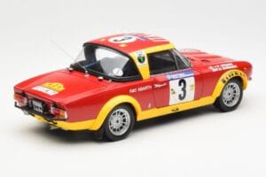 Fiat 124 Abarth #3 Barbasio / Sodano East African Safari Rally 1974 Sun Star 1:18 4952 Metaal — afbeelding 3 van 8