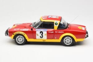 Fiat 124 Abarth #3 Barbasio / Sodano East African Safari Rally 1974 Sun Star 1:18 4952 Metaal — afbeelding 4 van 8