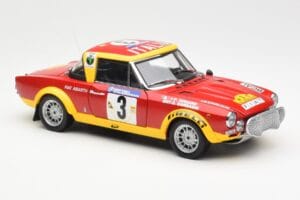 Fiat 124 Abarth #3 Barbasio / Sodano East African Safari Rally 1974 Sun Star 1:18 4952 Metaal — afbeelding 6 van 8