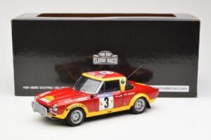 Fiat 124 Abarth #3 Barbasio / Sodano East African Safari Rally 1974 Sun Star 1:18 4952 Metaal — afbeelding 8 van 8