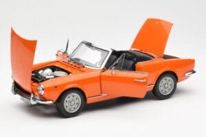 Fiat 124 BS Oranje Sun Star 1:18 4906 Metaal — afbeelding 2 van 8