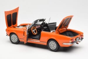 Fiat 124 BS Oranje Sun Star 1:18 4906 Metaal — afbeelding 5 van 8