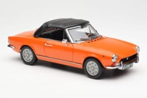 Fiat 124 BS Oranje Sun Star 1:18 4906 Metaal — afbeelding 6 van 8