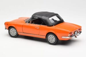 Fiat 124 BS Oranje Sun Star 1:18 4906 Metaal — afbeelding 7 van 8