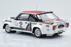 Fiat 131 Abarth Alitalia #2 W. Röhrl / C. Geistdörfer Rally Monte Carlo 1978 Kyosho 1:18 08376G Metaal — afbeelding 7 van 10