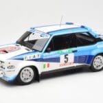 Fiat 131 Abarth #5 Team Fiat Works Rally Portugal 1980 Kyosho 1:18 08376A Metaal