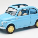 Fiat Nuova 500 Celeste Blauw Kyosho 1:18 08966LB